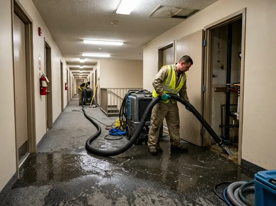 multi-unit-apartment-hallway-f-005 — frequently asked questions, Emergency Burst Pipe Water Extraction & Removal in Cave Cit…